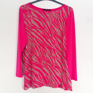Robert Kitchen Canada Pink Sheer Top - XL